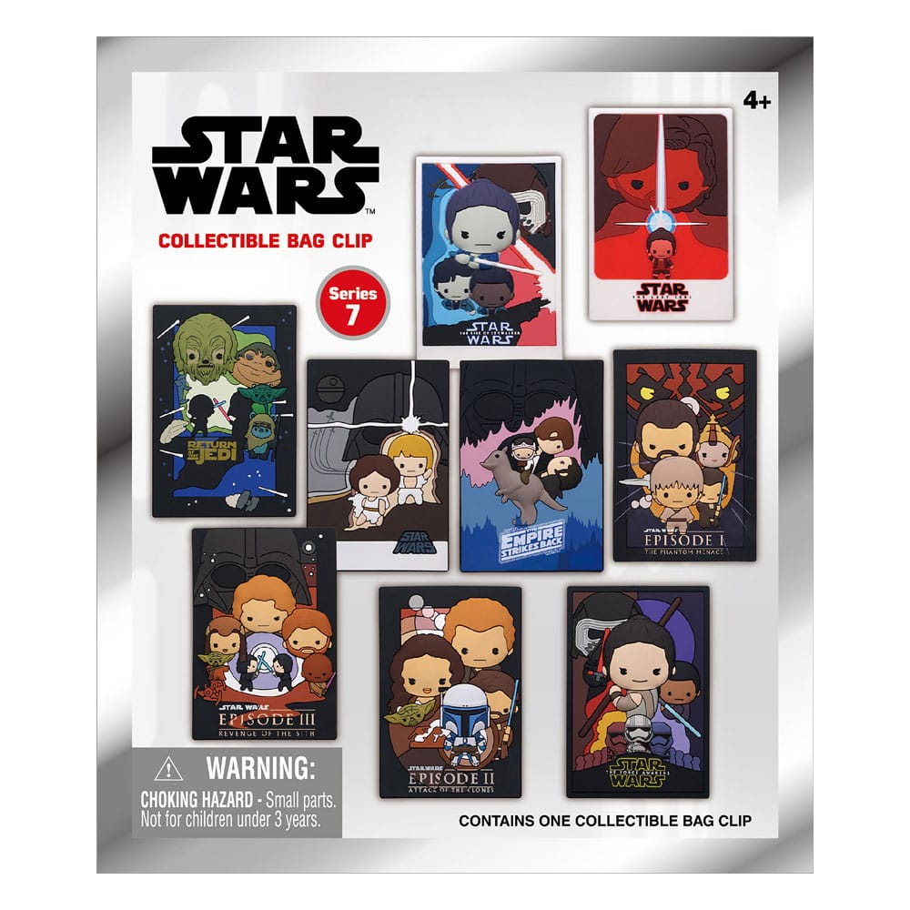 Star Wars 3D PVC-Taschenanhänger Series 7 Display (24) - Preorder - ETA: Mitte 01.2025