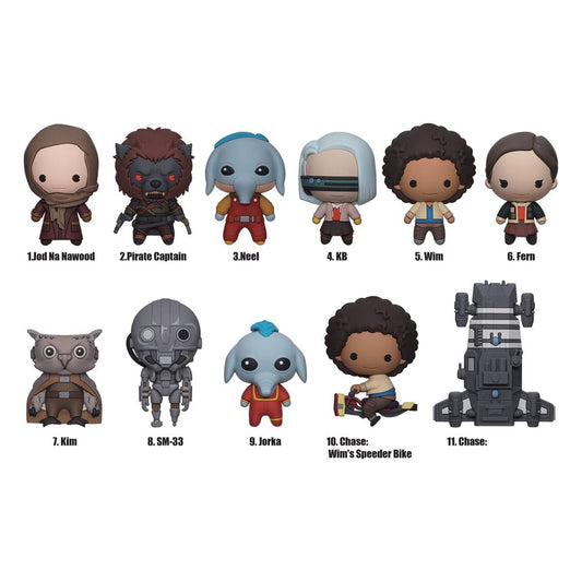 Star Wars 3D PVC-Taschenanhänger Skeleton Crew Display (24)             - Versand: 5-7 Tage nach Bestellung