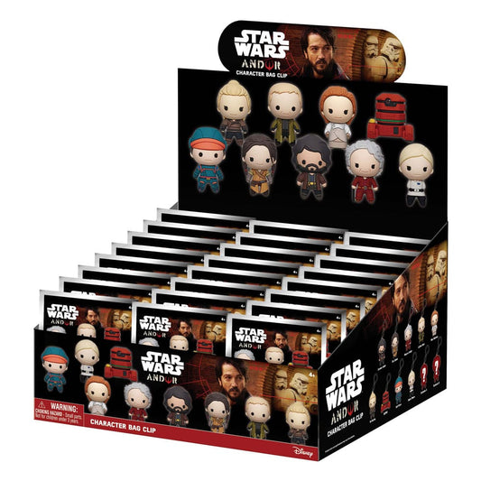 Star Wars 3D PVC-Taschenanhänger Andor Display  (24) - Preorder - ETA: 25.02.2026