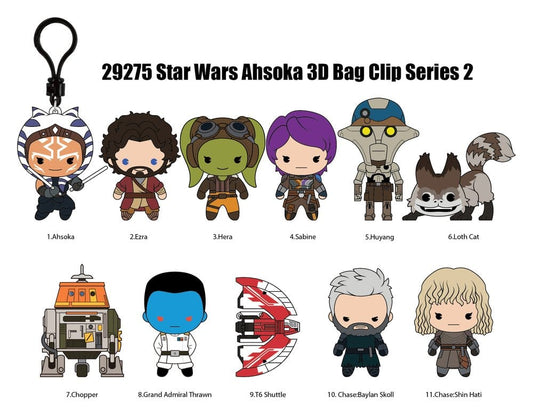 Star Wars Ahsoka 3D PVC-Taschenanhänger Serie 2 Blind Bag Display (24) - Preorder - ETA: 05.12.2026
