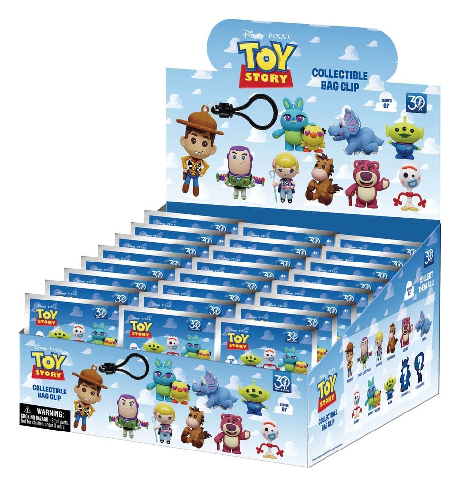Toy Story 3D PVC-Taschenanhänger 30th Anniversary Series 67 Display (24)             - Preorder - ETA: 26.10.2026