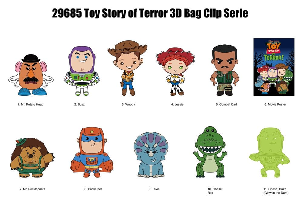 Toy Story 3D PVC-Taschenanhänger Serie 79 Display (24) - Preorder - ETA: 26.10.2026