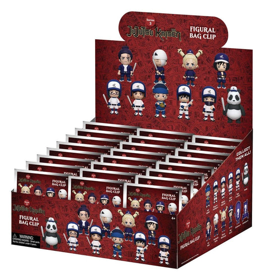 Jujutsu Kaisen 3D PVC-Taschenanhänger Serie 3 Blind Bag Display (24) - Preorder - ETA: 25.11.2026