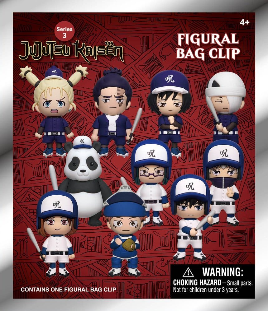 Jujutsu Kaisen 3D PVC-Taschenanhänger Serie 3 Blind Bag Display (24) - Preorder - ETA: 25.11.2026