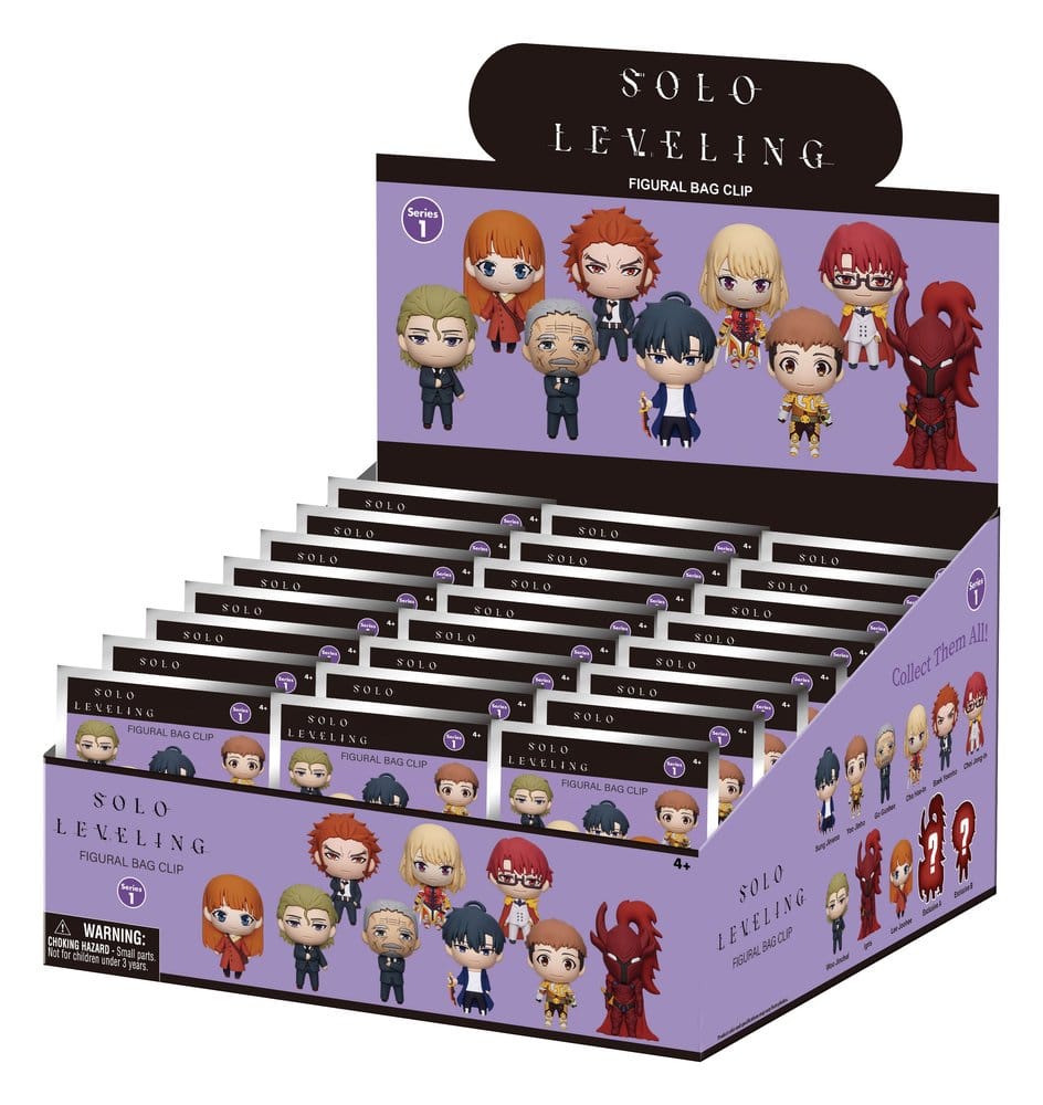 Solo Leveling 3D PVC-Taschenanhänger Serie 1 Blind Bag Display (24) - Preorder - ETA: 25.01.2027