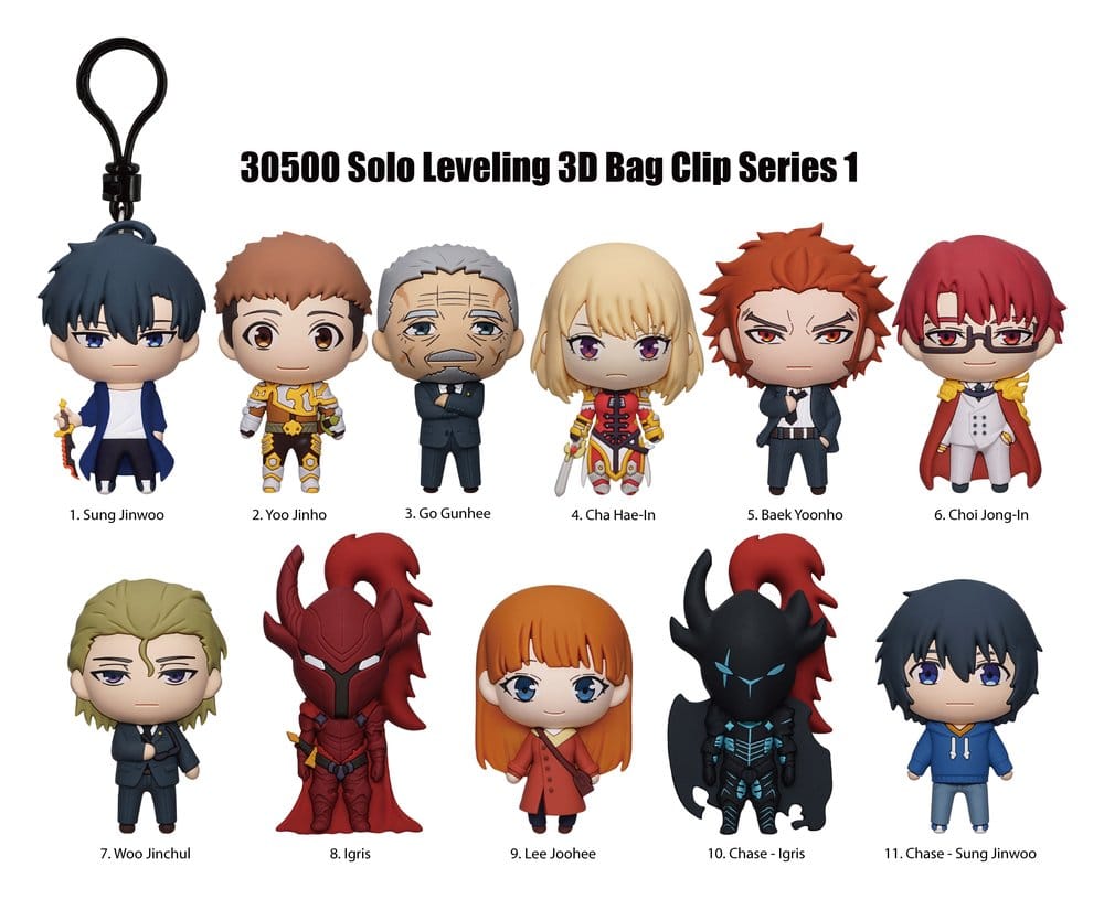 Solo Leveling 3D PVC-Taschenanhänger Serie 1 Blind Bag Display (24) - Preorder - ETA: 25.01.2027