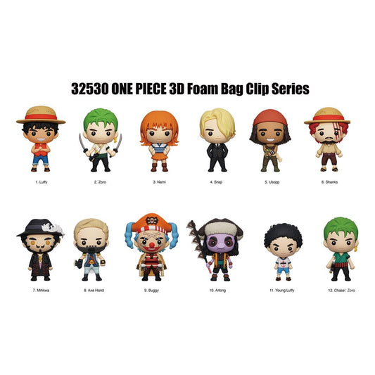 One Piece 3D PVC-Taschenanhänger Netflix Series 1 Display (24)       - Versand: 5-7 Tage nach Bestellung