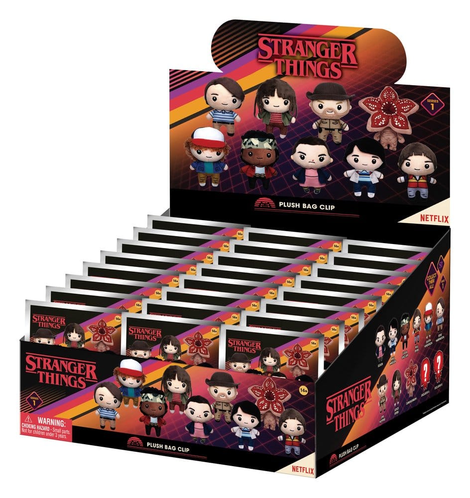 Stranger Things Plüsch-Taschenanhänger Display (24) - Preorder - ETA: 13.08.2026
