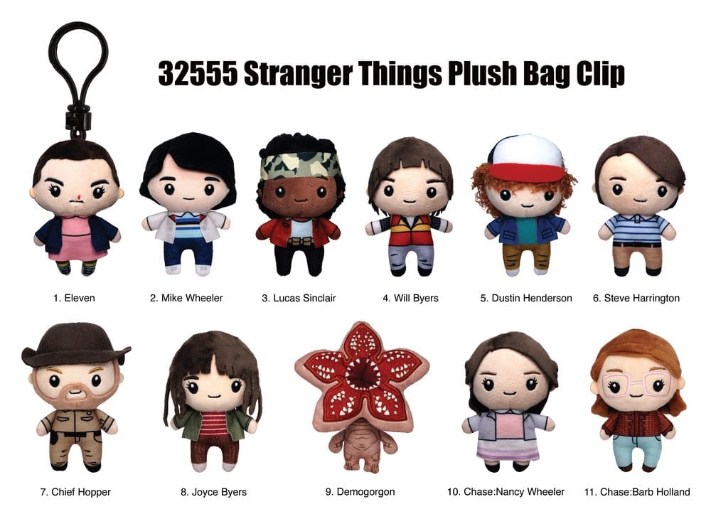 Stranger Things Plüsch-Taschenanhänger Display (24) - Preorder - ETA: 13.08.2026