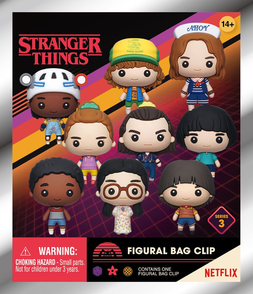 Stranger Things 3D PVC-Taschenanhänger Series 3 Display (24)             - Preorder - ETA: 06.01.2026