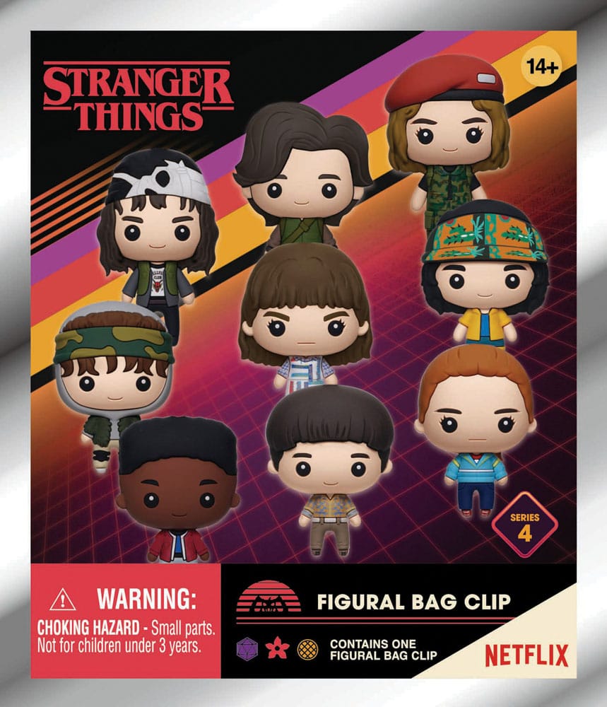Stranger Things 3D PVC-Taschenanhänger Series 4 Display (24) - Preorder - ETA: 10.04.2026