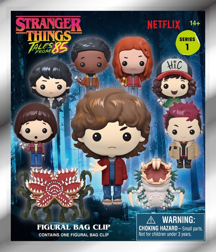 Stranger Things Tales of '85 3D PVC-Taschenanhänger Serie 1 Display (24) - Preorder - ETA: 18.09.2026