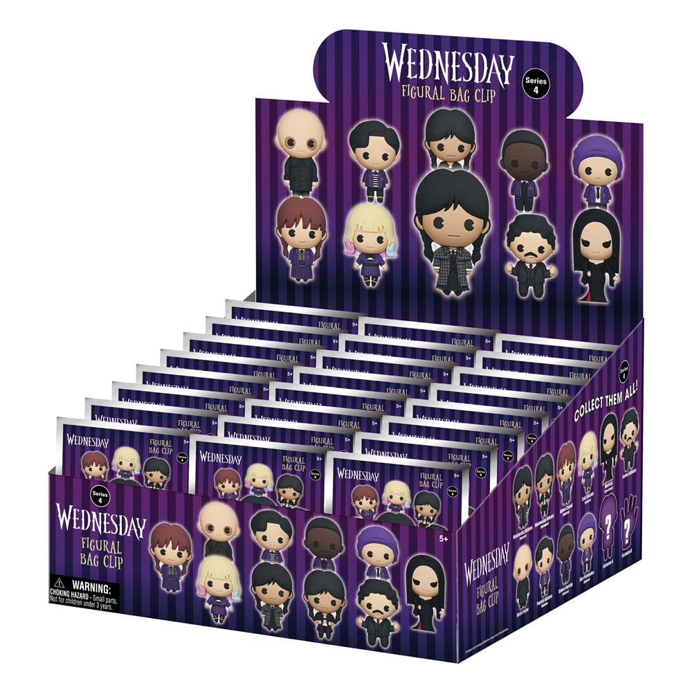 Wednesday 3D PVC-Taschenanhänger Serie 4 Display  (24) - Preorder - ETA: 30.06.2026