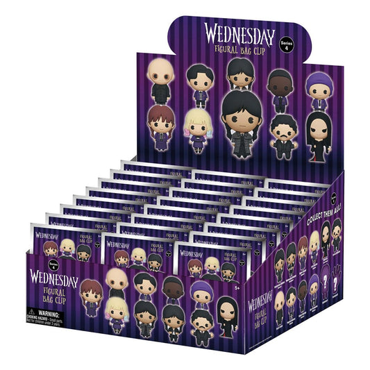 Wednesday 3D PVC-Taschenanhänger Serie 4 Display  (24) - Preorder - ETA: 30.06.2026