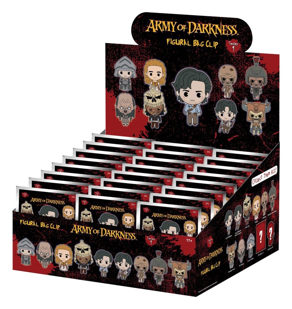 Army of Darkness 3D PVC-Taschenanhänger Serie 1 Blind Bag Display (24) - Preorder - ETA: 26.10.2026