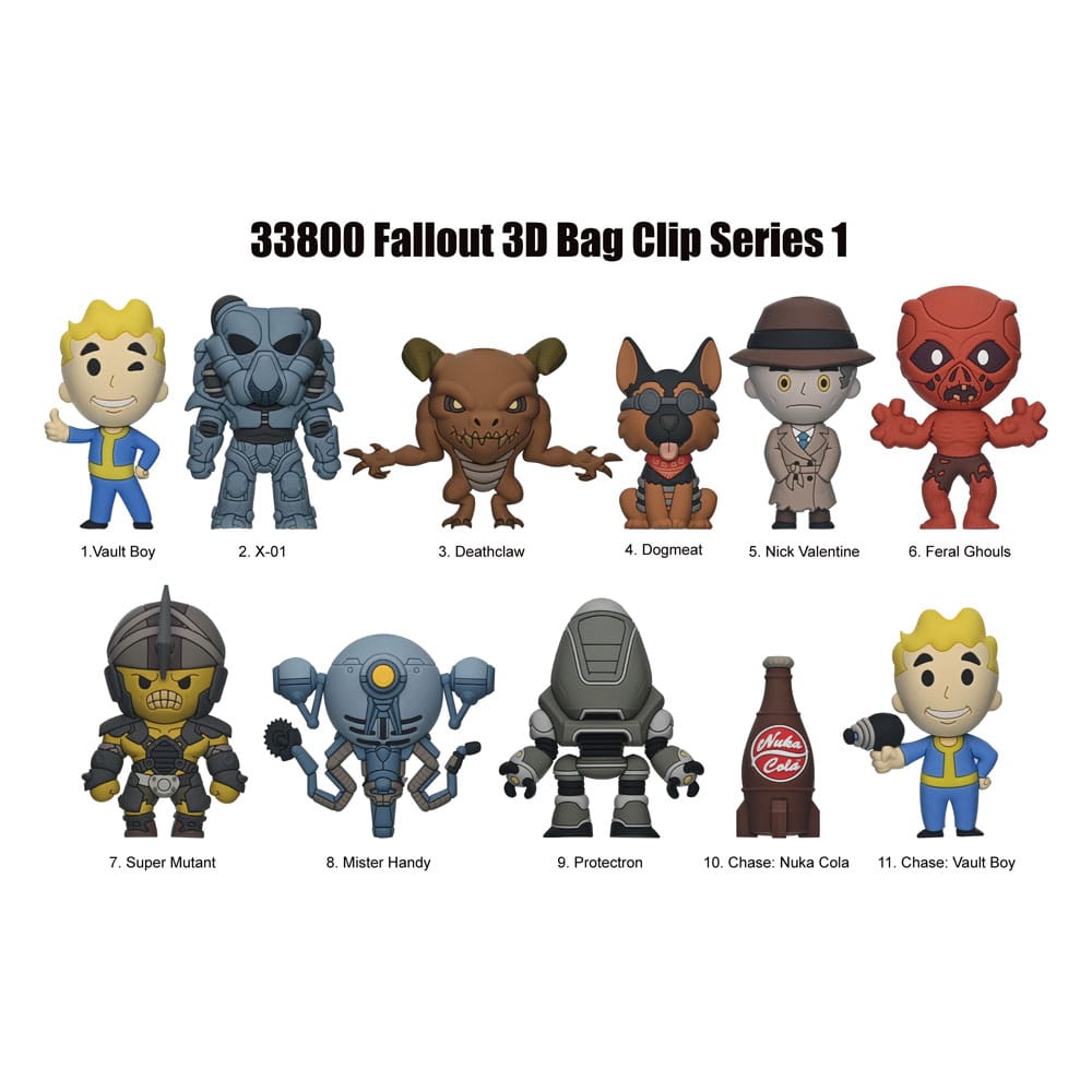 Fallout 3D PVC-Taschenanhänger Serie 1 Display  (24) - Preorder - ETA: 25.02.2026