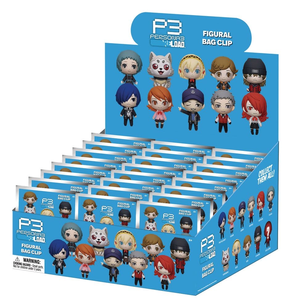 Persona 3 3D PVC-Taschenanhänger Series 1 Display (24) - Preorder - ETA: 29.07.2026