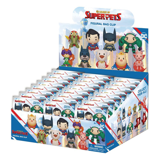DC Super Pets 3D PVC-Taschenanhänger Series 1 Display (24)  - Preorder - ETA: 01.12.2025