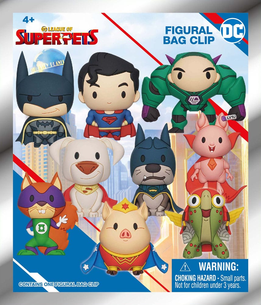 DC Super Pets 3D PVC-Taschenanhänger Series 1 Display (24)  - Preorder - ETA: 01.12.2025