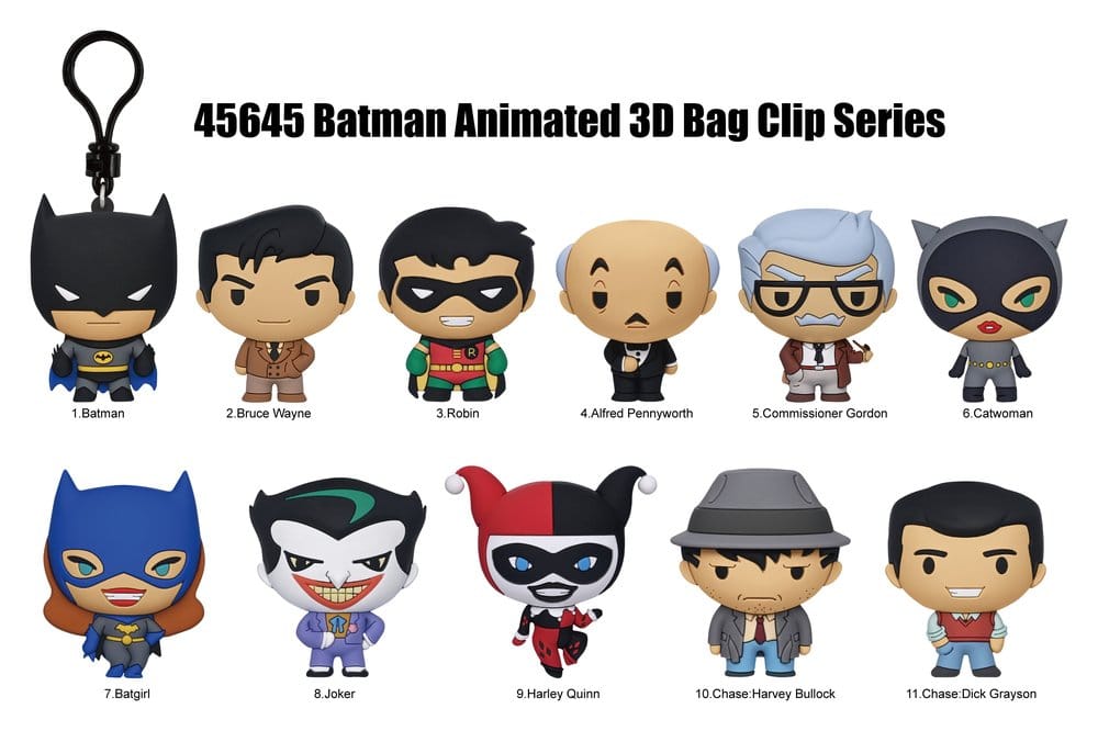 Batman 3D PVC-Taschenanhänger Series 1 Display (24) - Preorder - ETA: 01.07.2026