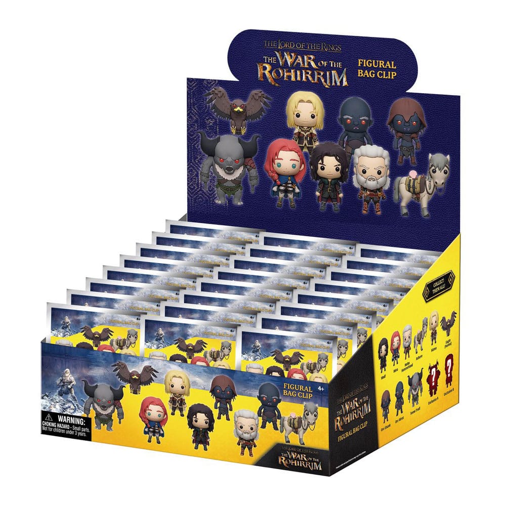 Herr der Ringe: Die Schlacht der Rohirrim 3D PVC-Taschenanhänger Display (24)             - Versand: 5-7 Tage nach Bestellung