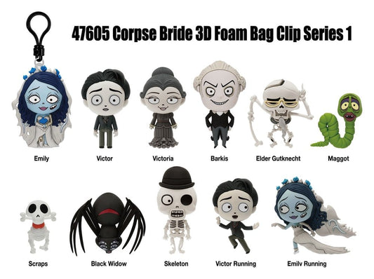 Corpse Bride – Hochzeit mit einer Leiche 3D PVC-Taschenanhänger Serie 1 Blind Bag Display (24) - Preorder - ETA: 28.12.2026