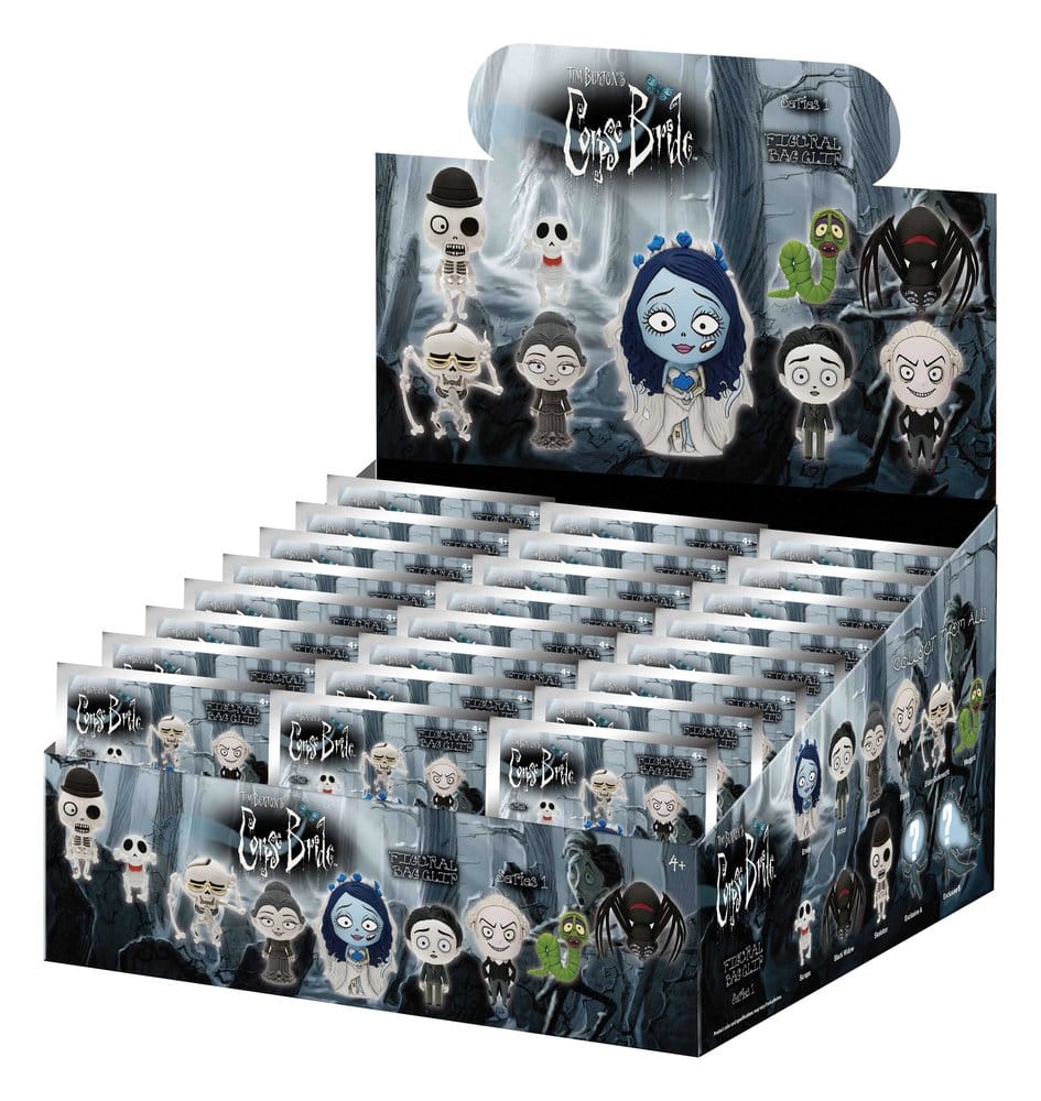 Corpse Bride – Hochzeit mit einer Leiche 3D PVC-Taschenanhänger Serie 1 Blind Bag Display (24) - Preorder - ETA: 28.12.2026