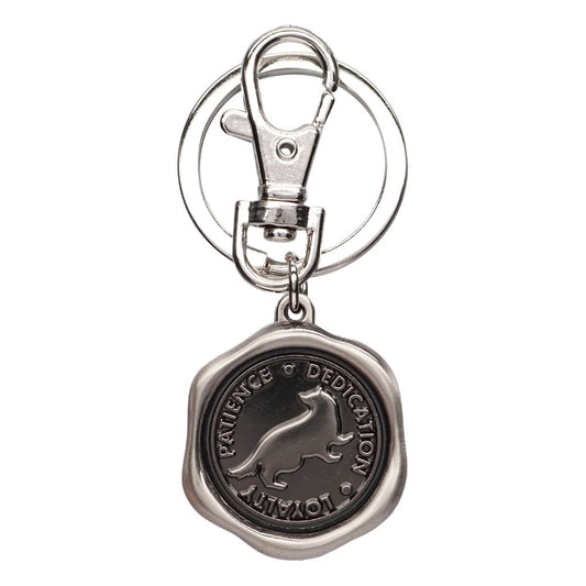 Harry Potter Zinn-Schlüsselanhänger Hufflepuff - Versand: 5-7 Tage nach Bestellung