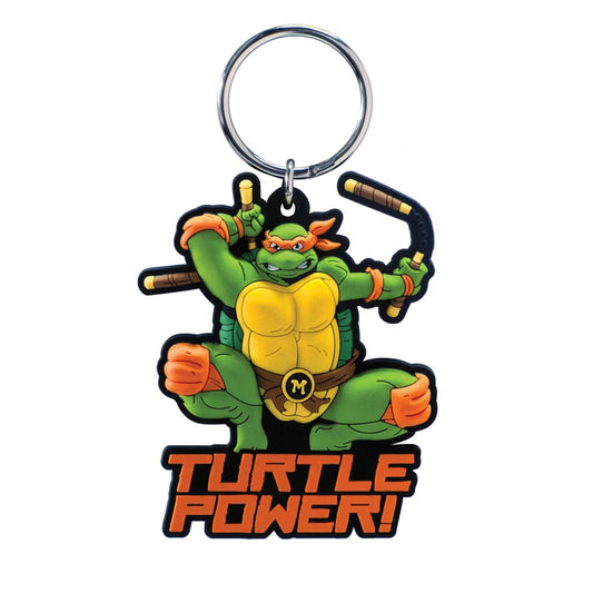 Teenage Mutant Ninja Turtles Soft Touch PVC Taschenanhänger Michelangelo - Preorder - ETA: 08.01.2026