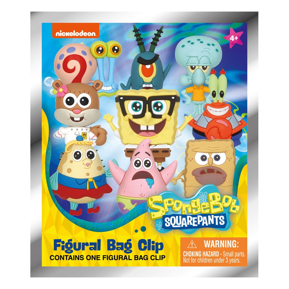 SpongeBob Schwammkopf 3D PVC-Taschenanhänger Classic Series 3 Display (24)             - Versand: 5-7 Tage nach Bestellung