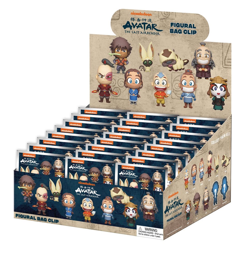 Avatar - Der Herr der Elemente 3D PVC-Taschenanhänger Series 1 Display (24) - Preorder - ETA: 08.01.2026