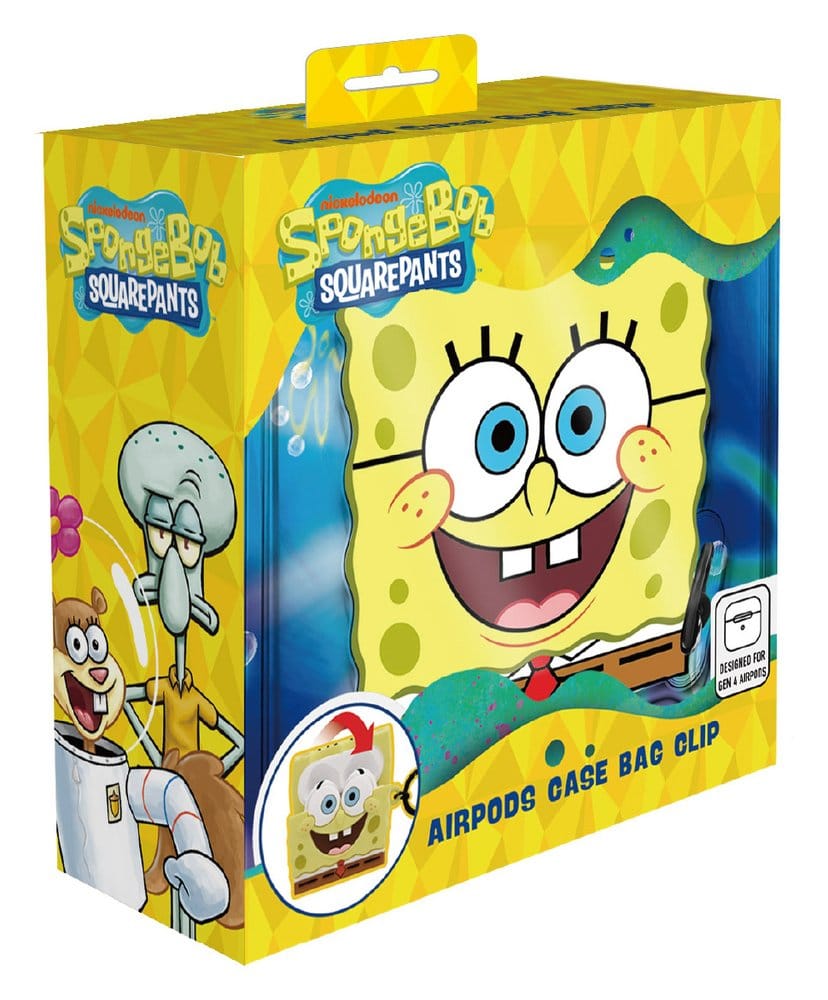 SpongeBob Schwammkopf 3D Schaumstoff Airpods Hülle Taschenanhänger Display (12) - Preorder - ETA: 28.12.2026