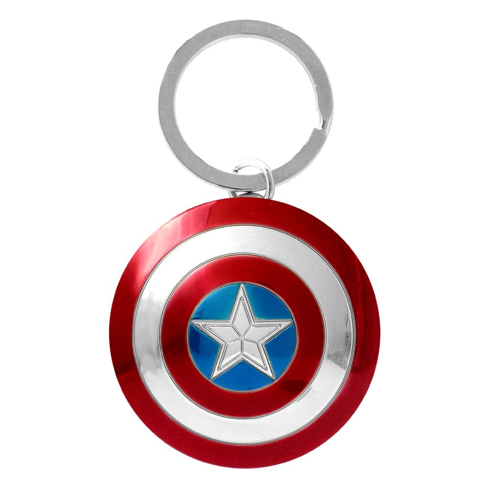 Marvel Metall-Schlüsselanhänger Captain America Shield - Versand: 5-7 Tage nach Bestellung
