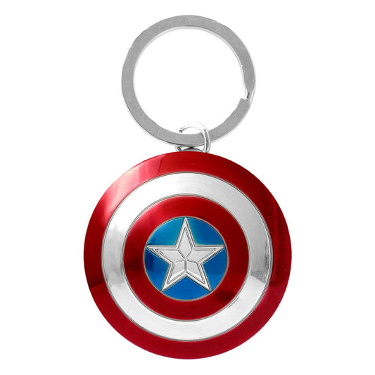 Marvel Metall-Schlüsselanhänger Captain America Shield - Versand: 5-7 Tage nach Bestellung