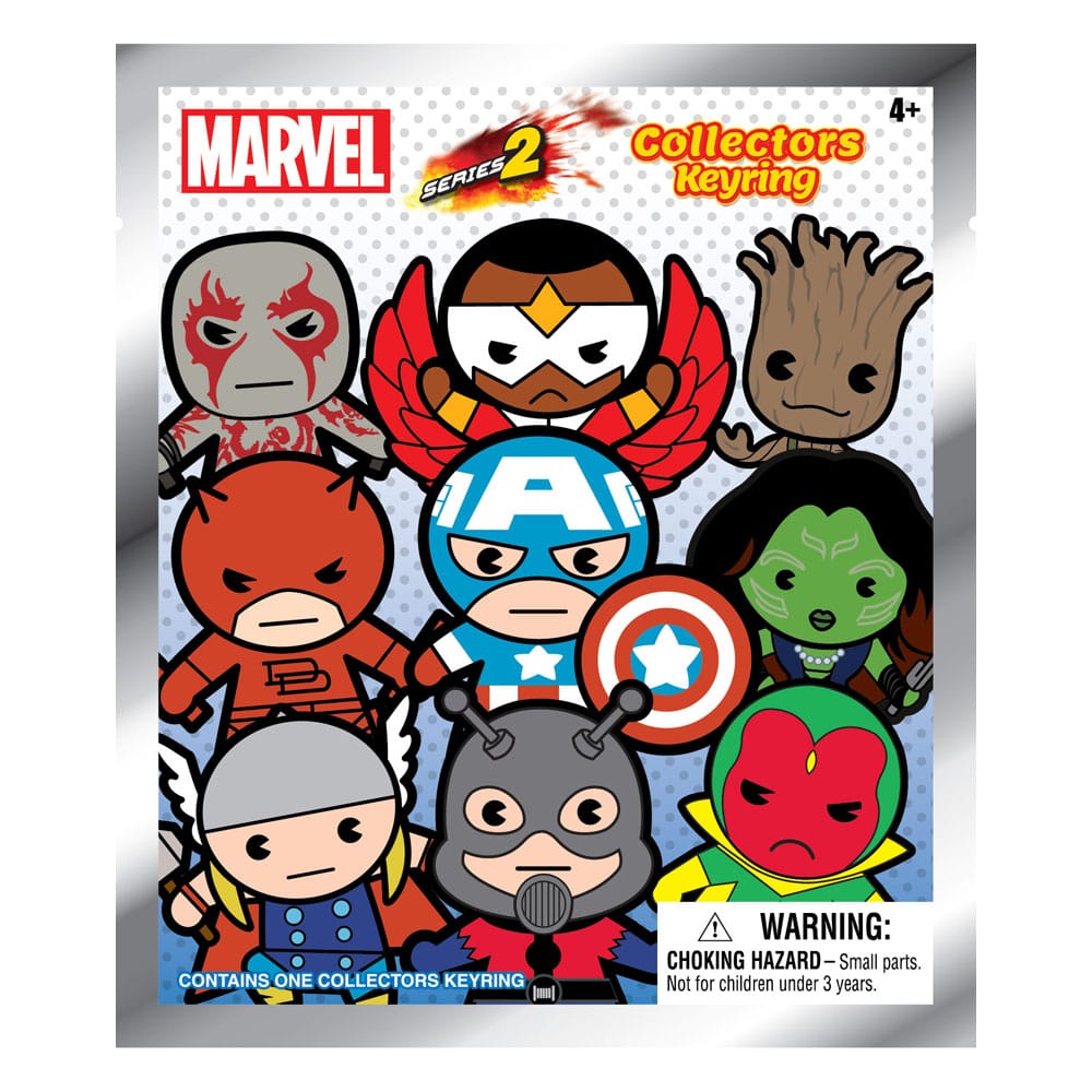 Marvel 3D PVC-Taschenanhänger Series 2 Display (24)           - Preorder - ETA: 03.09.2025