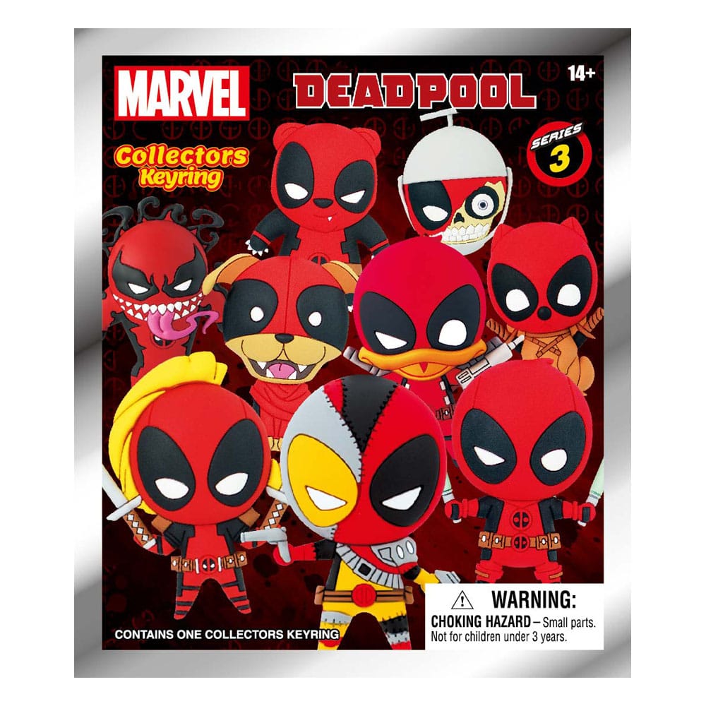 Marvel PVC-Taschenanhänger Deadpool Serie 3 Display (24)  - Versand: 5-7 Tage nach Bestellung