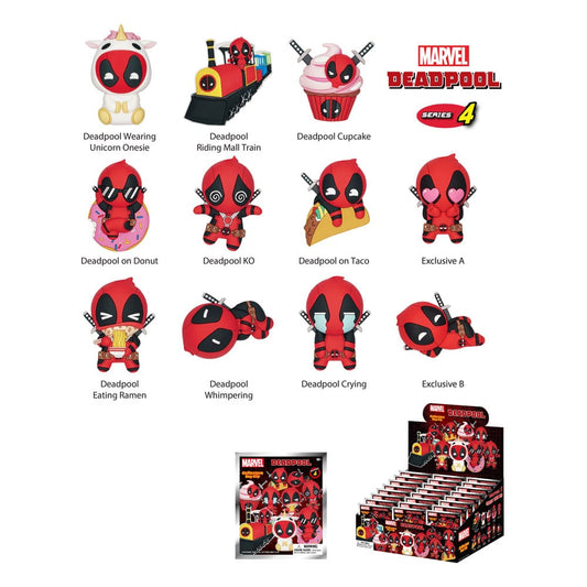 Deadpool PVC-Taschenanhänger Series 4 Display (24) - Versand: 7 Tage nach Bestellung