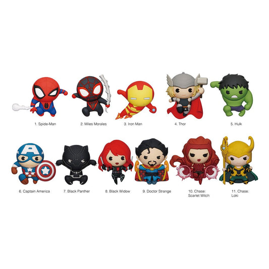 Marvel 3D PVC-Taschenanhänger Series 10 Classics Display (24) - Preorder - ETA: 06.12.2025