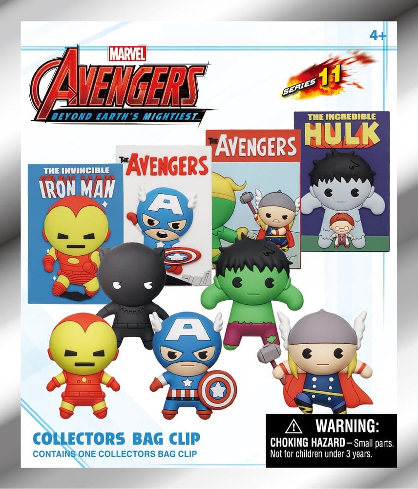 Marvel 3D PVC-Taschenanhänger Serie 1 Avengers 60th Comic Covers Blind Bag Display (24) - Preorder - ETA: 26.10.2026