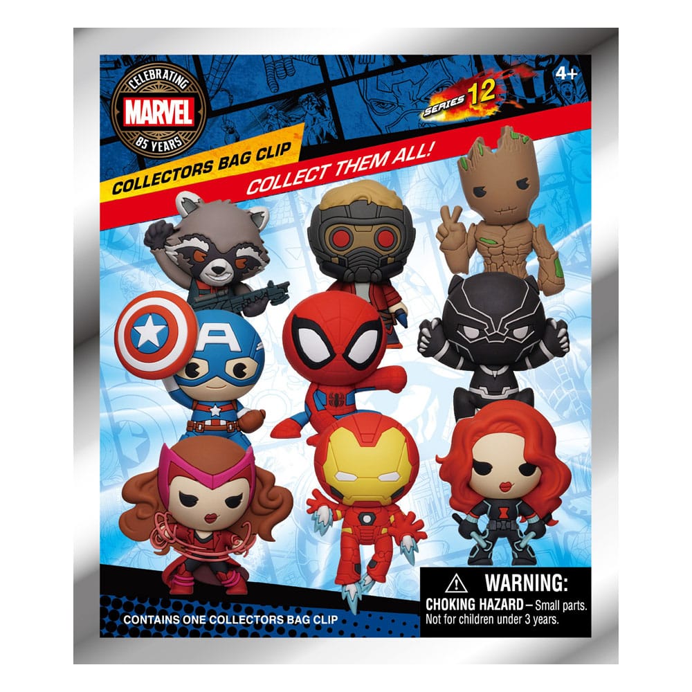 Marvel 3D PVC-Taschenanhänger 85th Core Comic Series 12 Display (24)          - Preorder - ETA: 20.12.2025