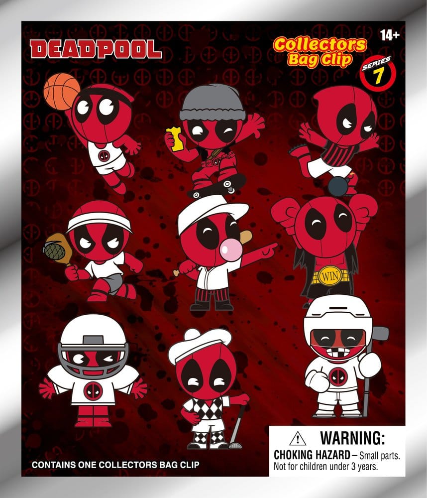 Deadpool 3D PVC-Taschenanhänger Serie 7 Display (24) - Preorder - ETA: 26.10.2026