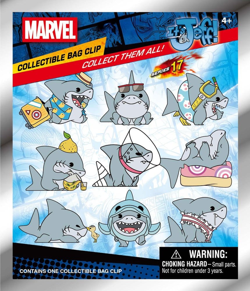 Marvel Rivals 3D PVC-Taschenanhänger Jeff the Land Shark Series 17 Display (24) - Preorder - ETA: 18.07.2026