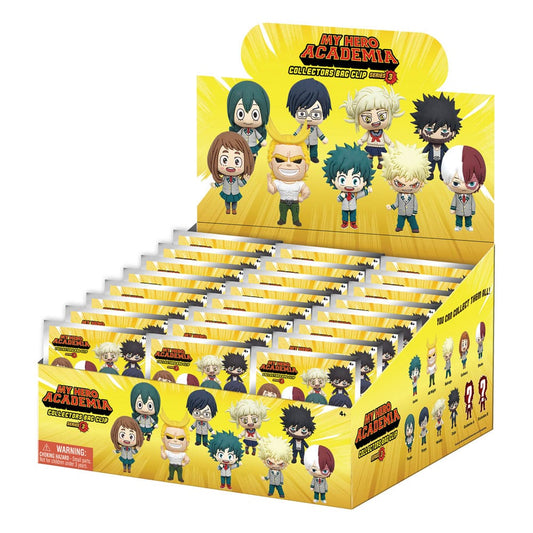 My Hero Academia 3D PVC-Taschenanhänger Series 3 Display (24)           - Preorder - ETA: 03.09.2025