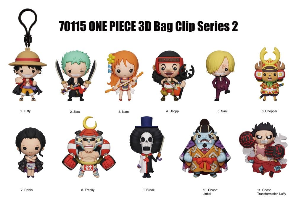 One Piece 3D PVC-Taschenanhänger Serie 2 Display (24) - Preorder - ETA: 18.09.2026