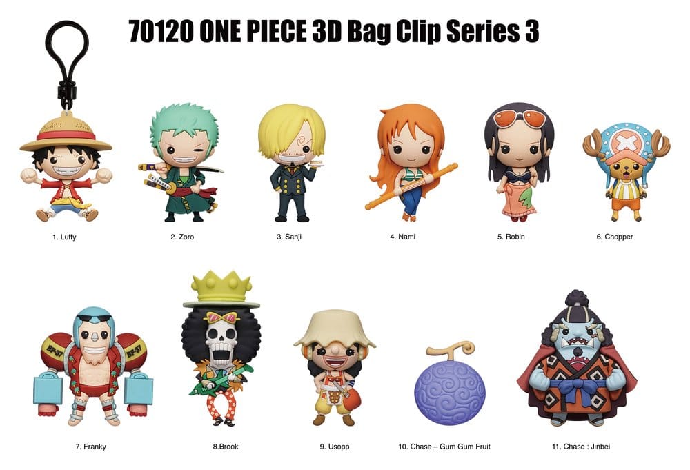 One Piece 3D PVC-Taschenanhänger Serie 3 Blind Bag Display (24) - Preorder - ETA: 25.11.2026