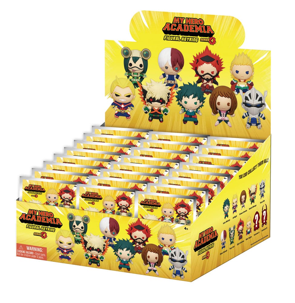 My Hero Academia 3D PVC-Taschenanhänger Series 4 Display (24)             - Preorder - ETA: 03.11.2025