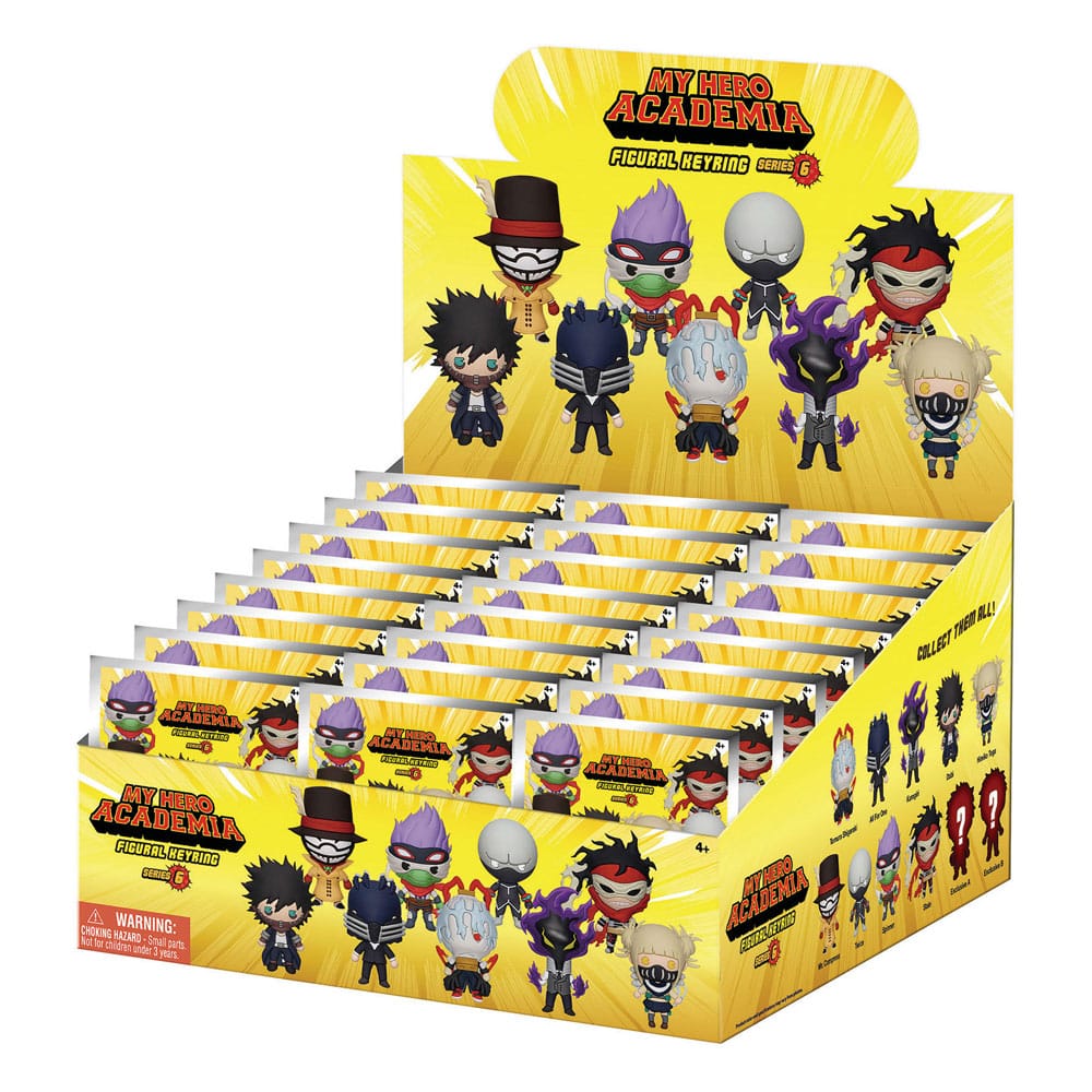 My Hero Academia 3D PVC-Taschenanhänger Serie 6 Display  (24) - Preorder - ETA: 15.09.2026