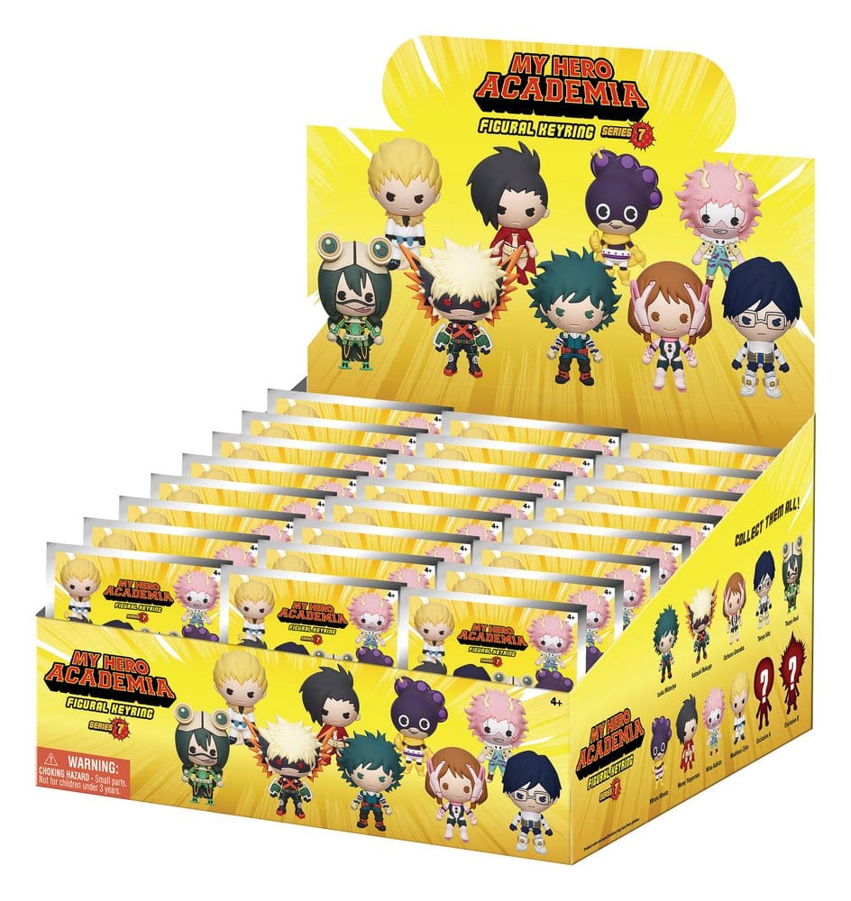 My Hero Academia 3D PVC-Taschenanhänger Serie 7 Display (24) - Preorder - ETA: 26.10.2026