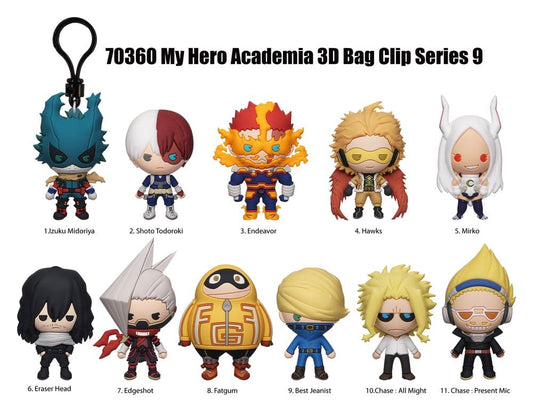 My Hero Academia 3D PVC-Taschenanhänger Serie 9 Blind Bag Display (24) - Preorder - ETA: 28.12.2026