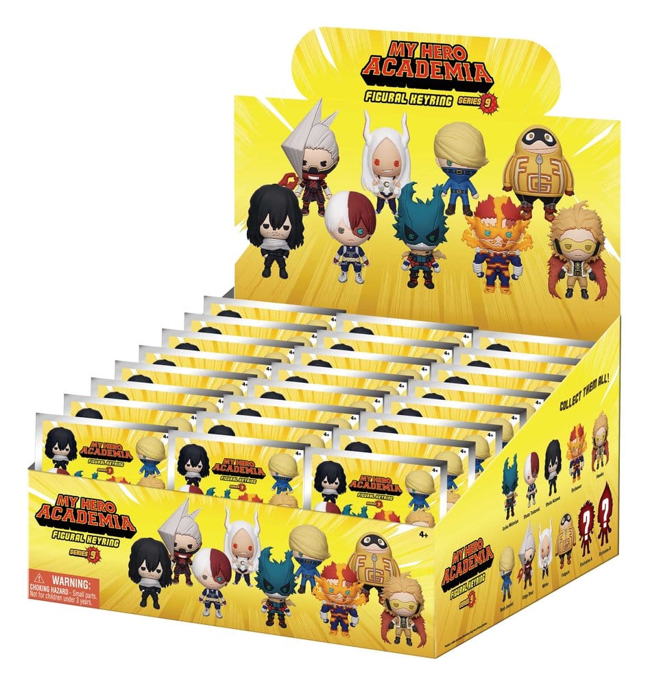 My Hero Academia 3D PVC-Taschenanhänger Serie 9 Blind Bag Display (24) - Preorder - ETA: 28.12.2026